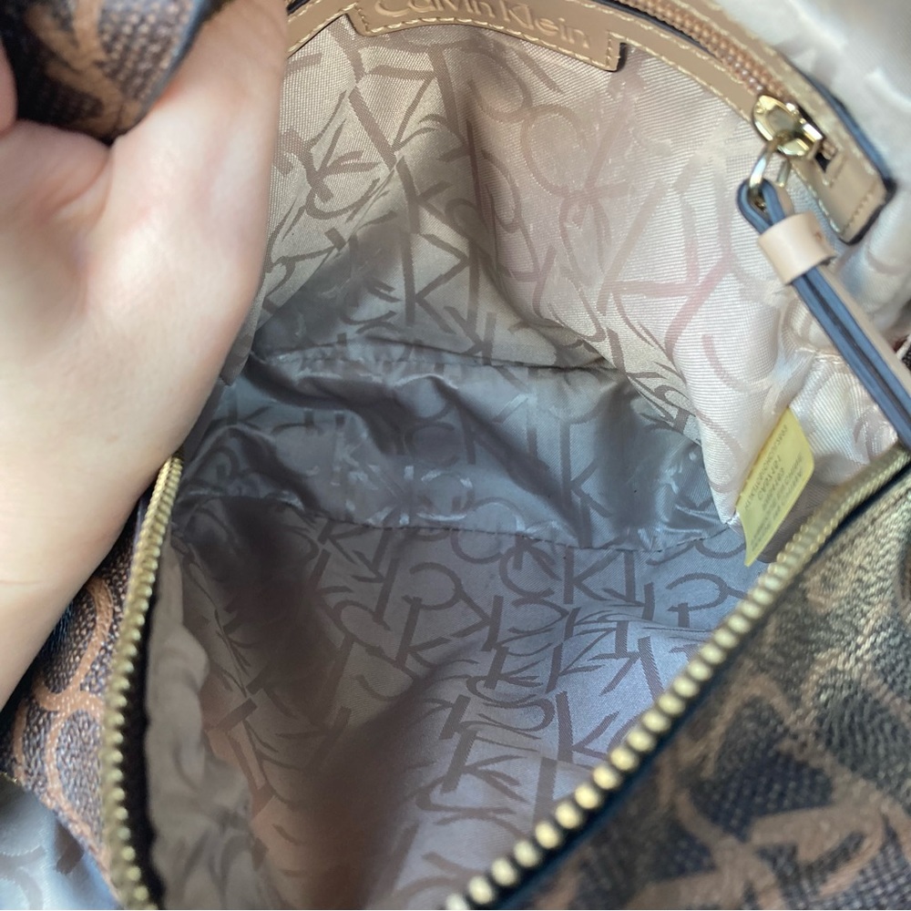 Calvin Klein Brown Monogram Mini Backpack Leather - image 8